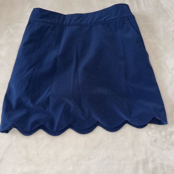 Vineyard Vines Other - Vineyard Vines Navy Scalloped Hem Mini Skirt